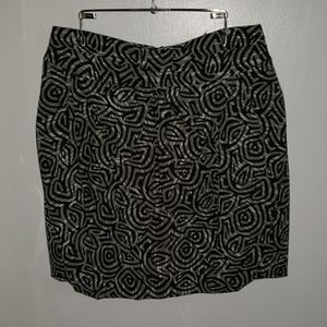 Anthropologie Eva Franco Tulip Pleat Brocade Skirt